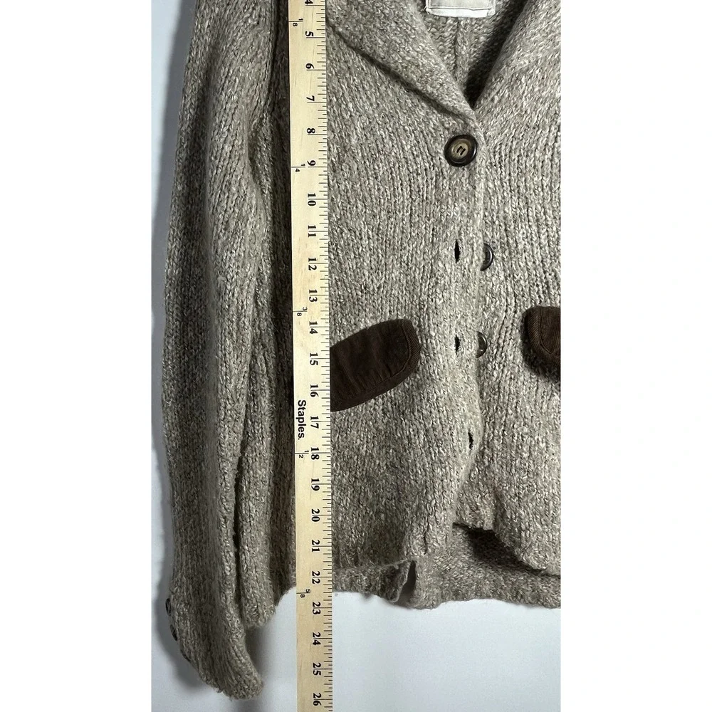 Sweet‎ Romeo Cardigan Sweater Button Elbow Patches Small
